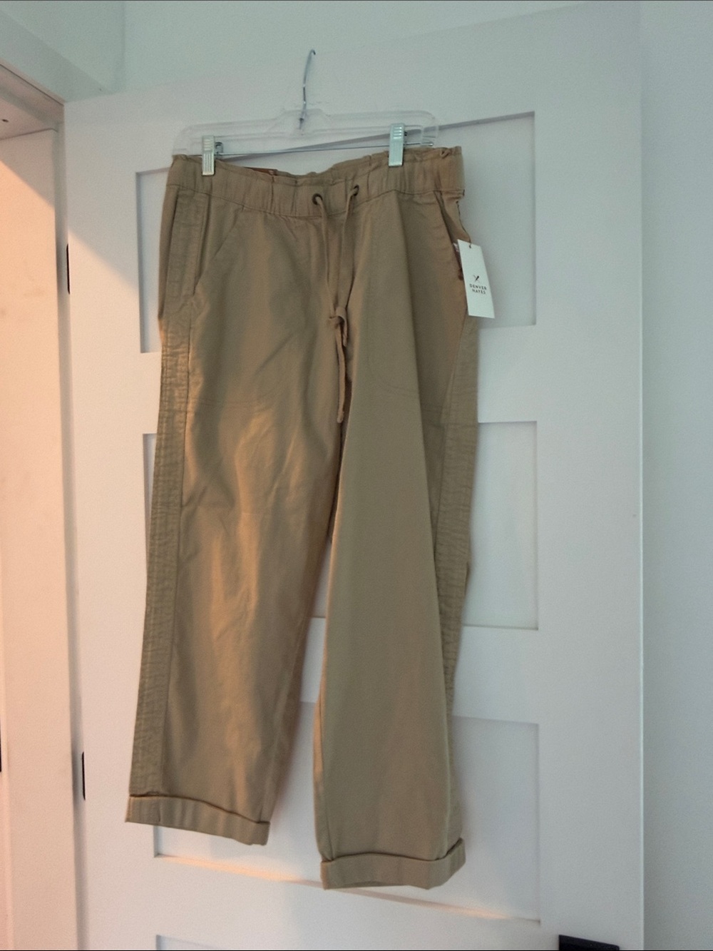 Denver Hayes Men's Drawstring Chinos - Tan